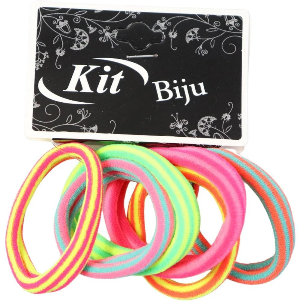 ACESSORIO PARA CABELO ELASTICO COLOR MIX 01 4CM C/06 KIT (PCT.C/12) - imagem 2