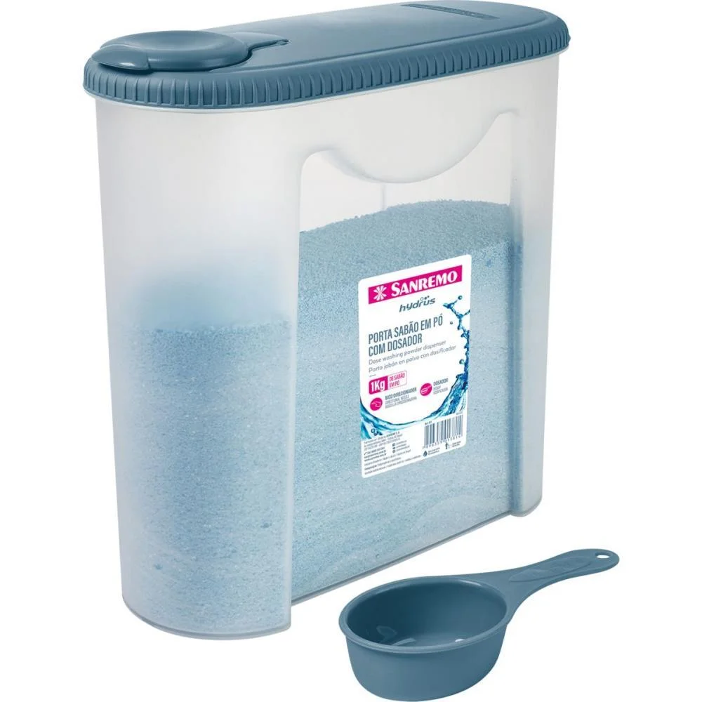 ACESSORIO PARA LAVANDERIA PORTA SABAO EM PO 1KG SANREMO (UNIDADE) - imagem 2