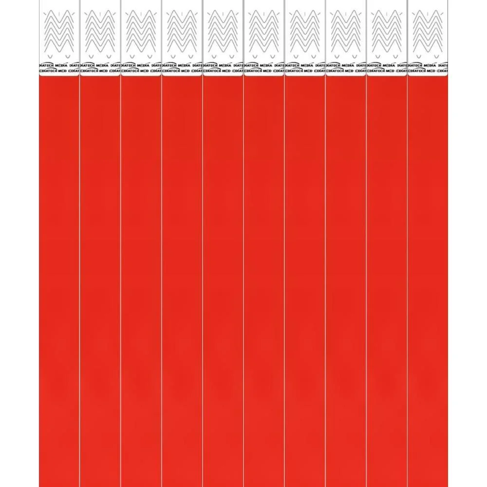PULSEIRA IDENTIFICACAO MED VERMELHO TECNOMIDIA (PCT.C/100) - imagem 2