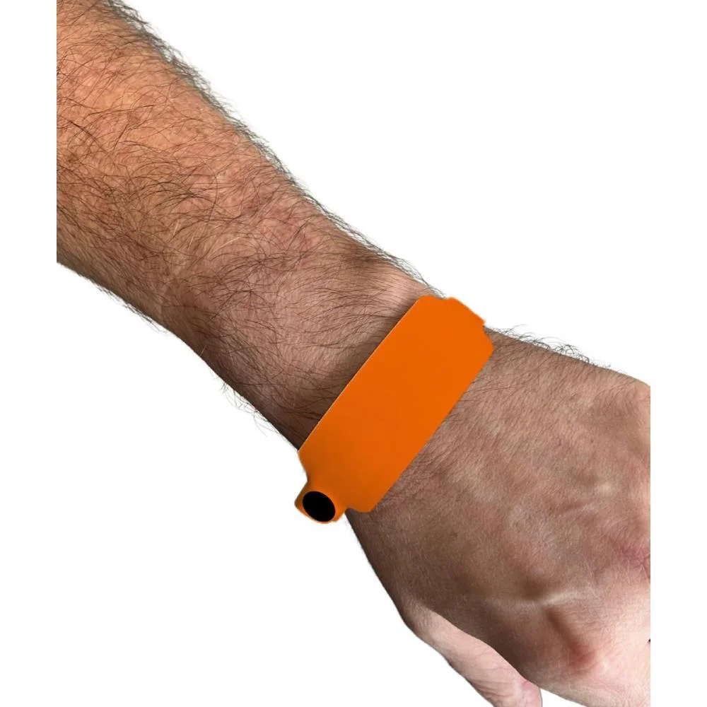 PULSEIRA IDENTIFICACAO PVC LARANJA C/PINO TECNOMIDIA (PCT.C/56) - imagem 3