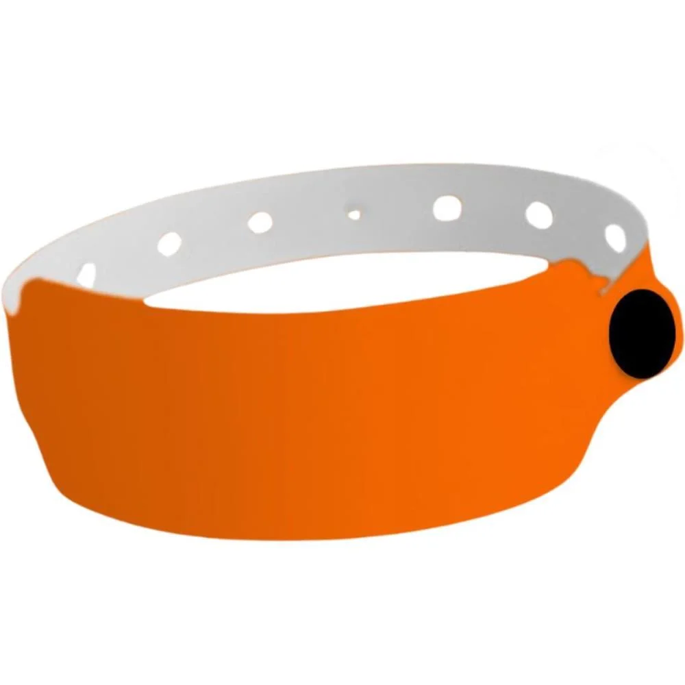 PULSEIRA IDENTIFICACAO PVC LARANJA C/PINO TECNOMIDIA (PCT.C/56) - imagem 4