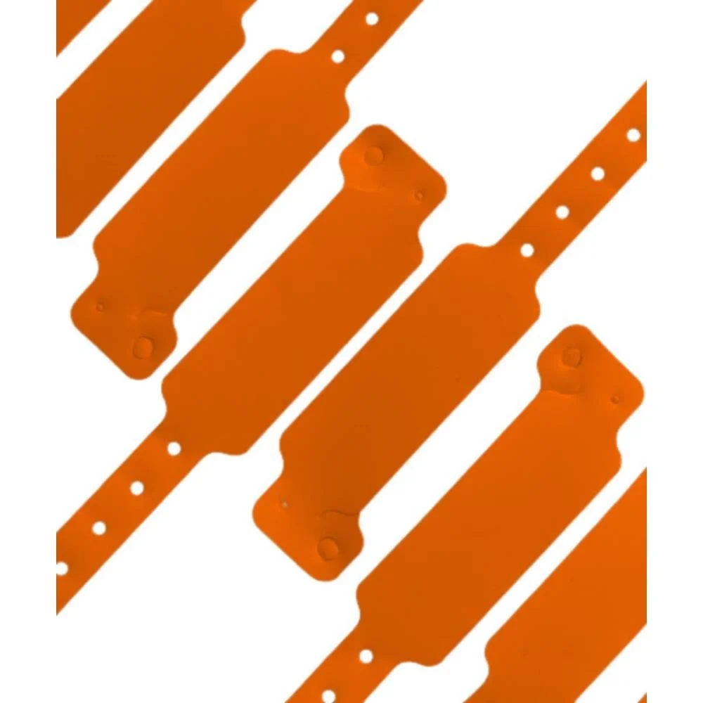 PULSEIRA IDENTIFICACAO PVC LARANJA C/PINO TECNOMIDIA (PCT.C/56) - imagem 5