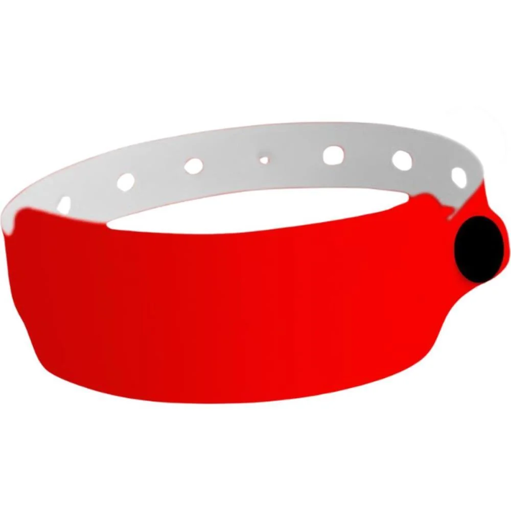 PULSEIRA IDENTIFICACAO PVC VERMELHO C/PINO TECNOMIDIA (PCT.C/56) - imagem 4