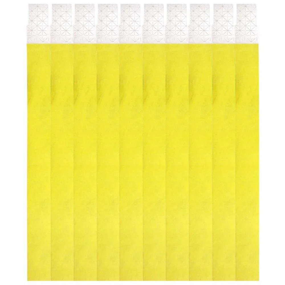 PULSEIRA IDENTIFICACAO AMARELA FLUOR TYVEK KLF FESTAS (PCT.C/50) - imagem 2