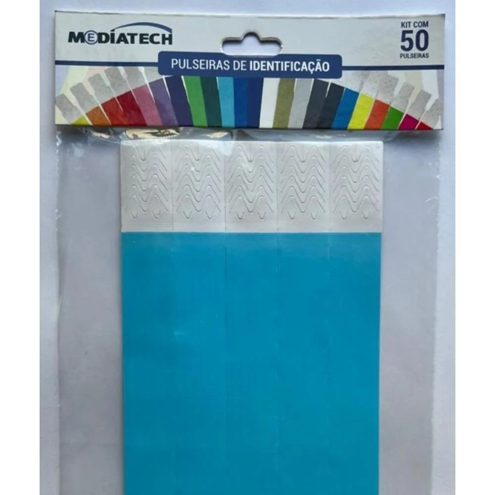 PULSEIRA IDENTIFICACAO LASER PRO AZUL CLARO TECNOMIDIA (PCT.C/50) - imagem 5