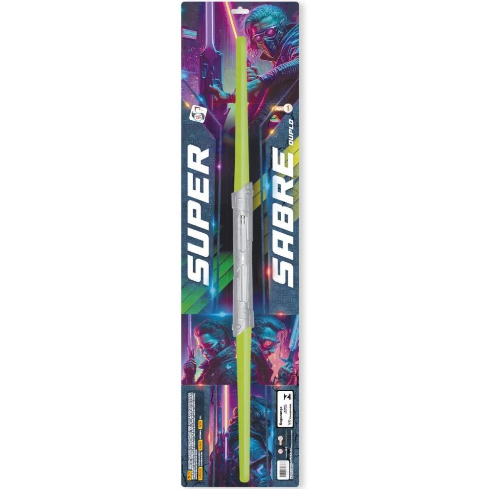 FANTASIA ACESSORIO SUPER SABRE DUPLO 70CM (S) PICA PAU (UNIDADE) - imagem 6