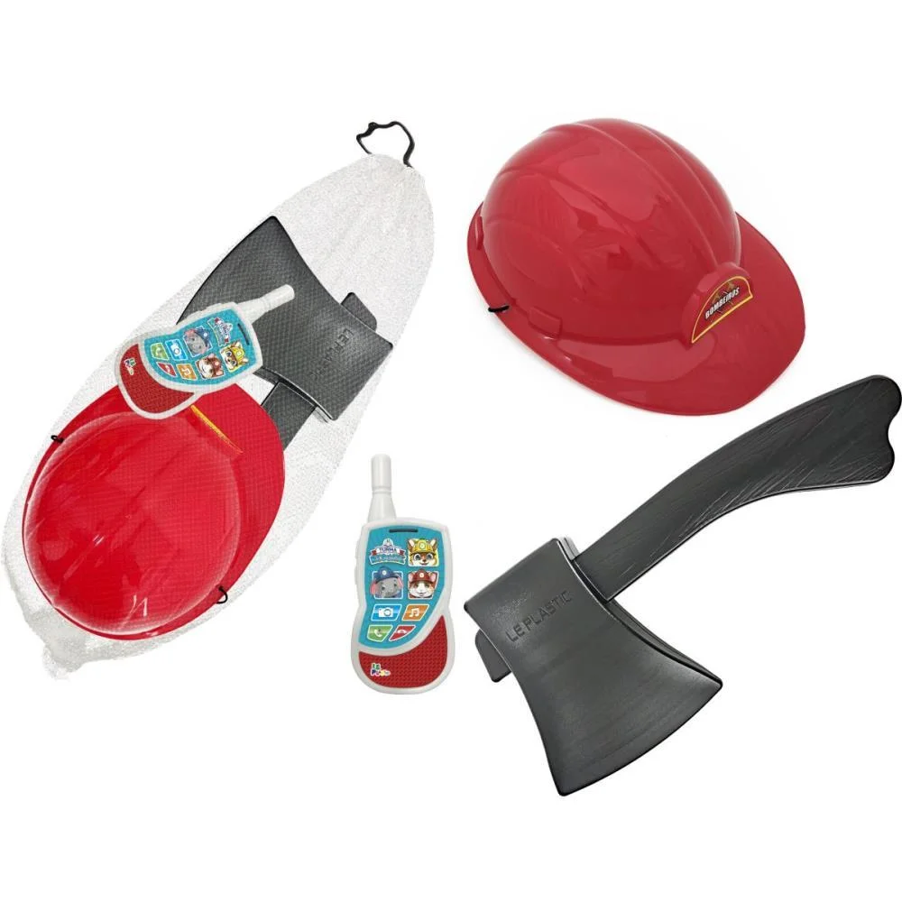 FANTASIA ACESSORIO KIT BOMBEIRO LEPLASTIC (PCT.C/03) - imagem 3
