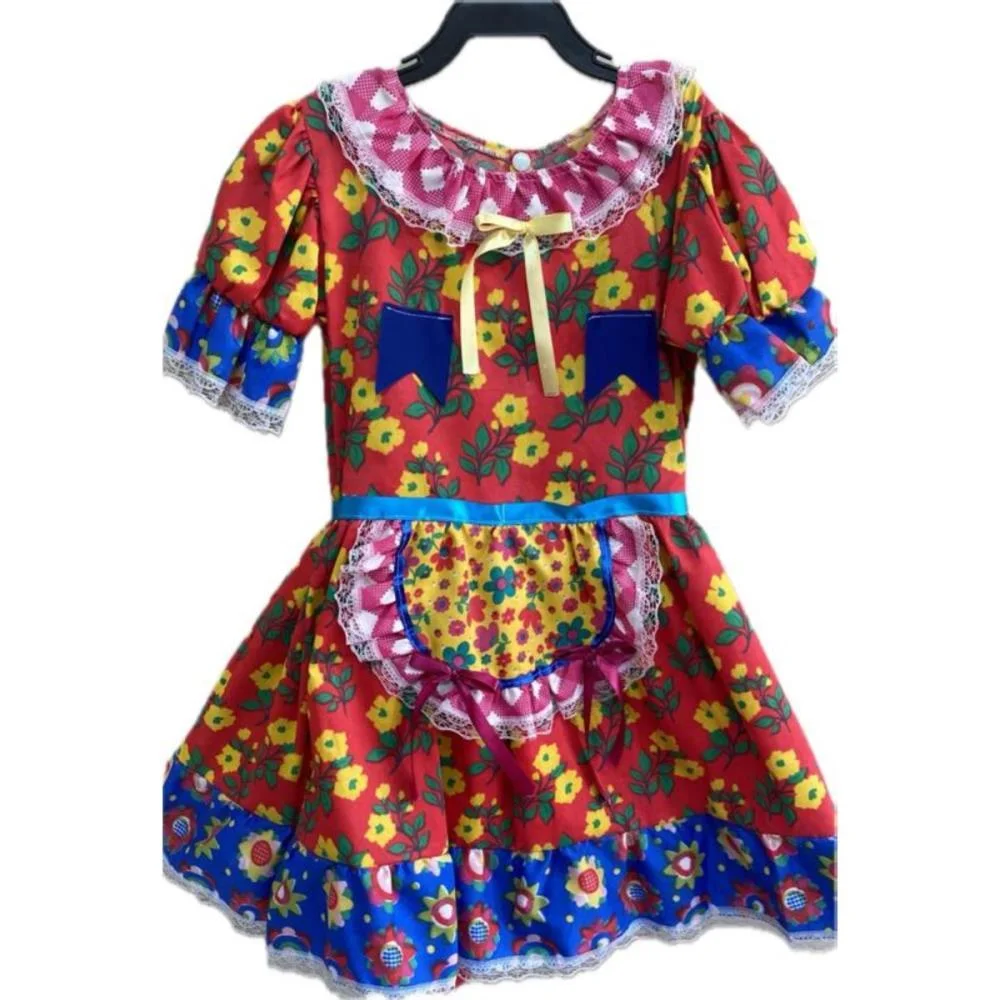 FANTASIA FESTA JUNINA VESTIDO AVENTAL P (S) BRINK MODEL (UNIDADE) - imagem 3