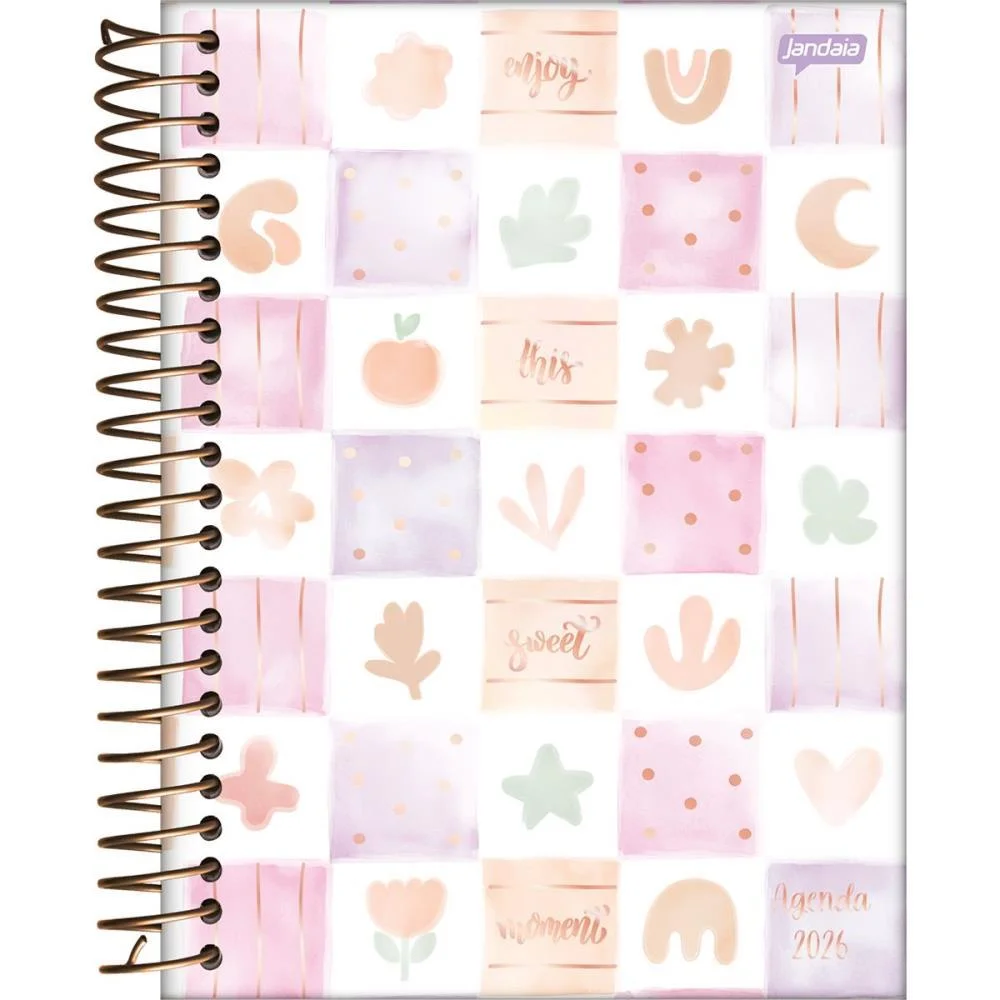 AGENDA 2026 LA CREME CD ESP 176F 133X178MM JANDAIA COM 4 UNIDADES - imagem 5