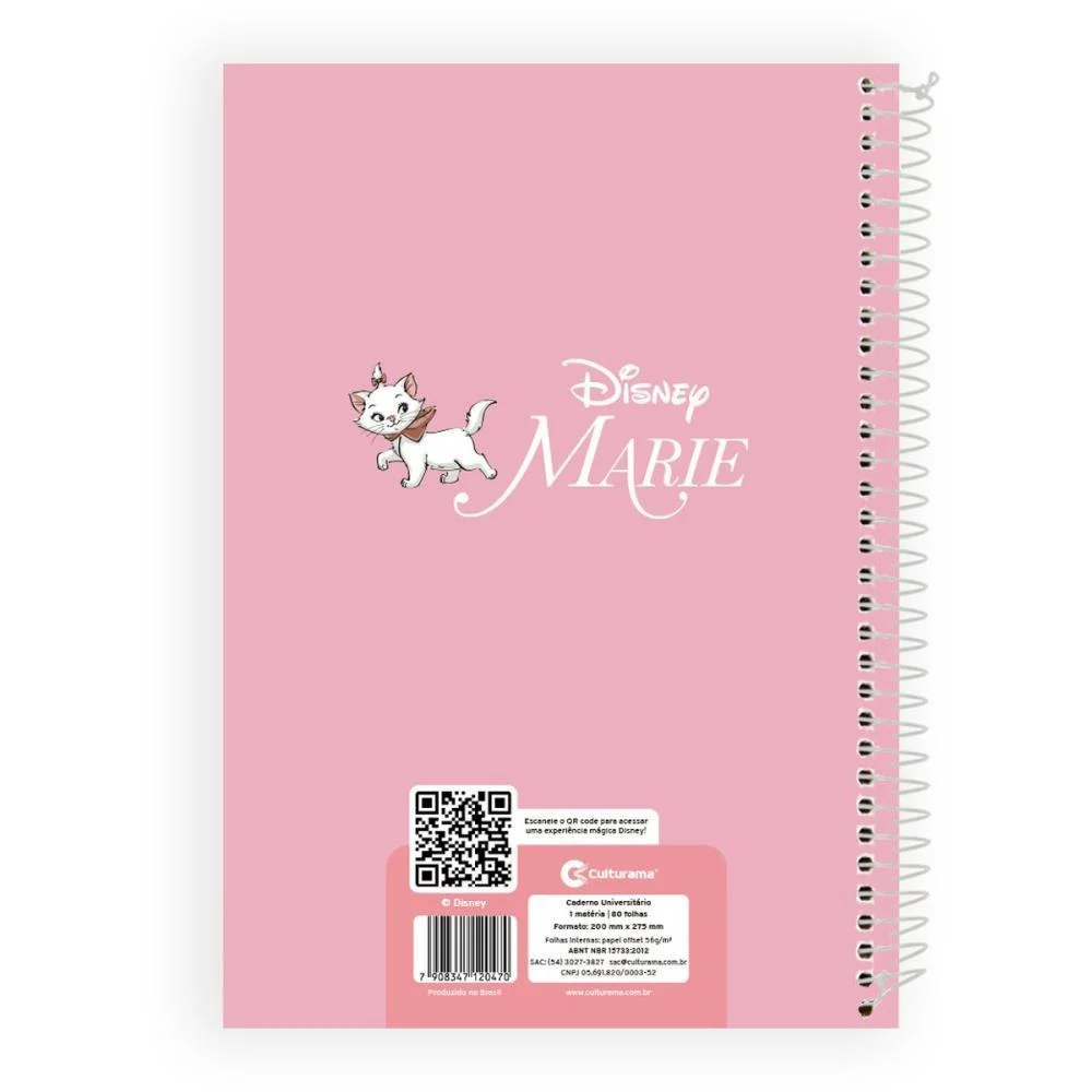 CADERNO 01X1 CAPA DURA POOH E MARIE 80FLS CLASSICOS CULTURAMA (PCT.C/04) - imagem 5