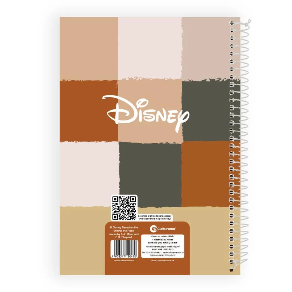 CADERNO 01X1 CAPA DURA POOH E MARIE 80FLS CLASSICOS CULTURAMA (PCT.C/04) - imagem 6