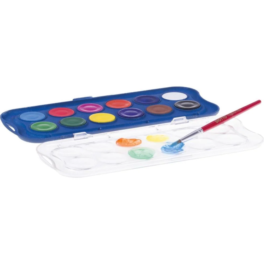 AQUARELA ESCOLAR GIOTTO MINI 12 CORES 23MM CANSON (UNIDADE) - imagem 4