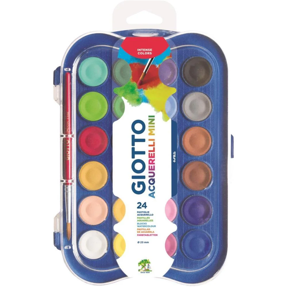 AQUARELA ESCOLAR GIOTTO MINI 24CORES 23MM CANSON (UNIDADE) - imagem 2