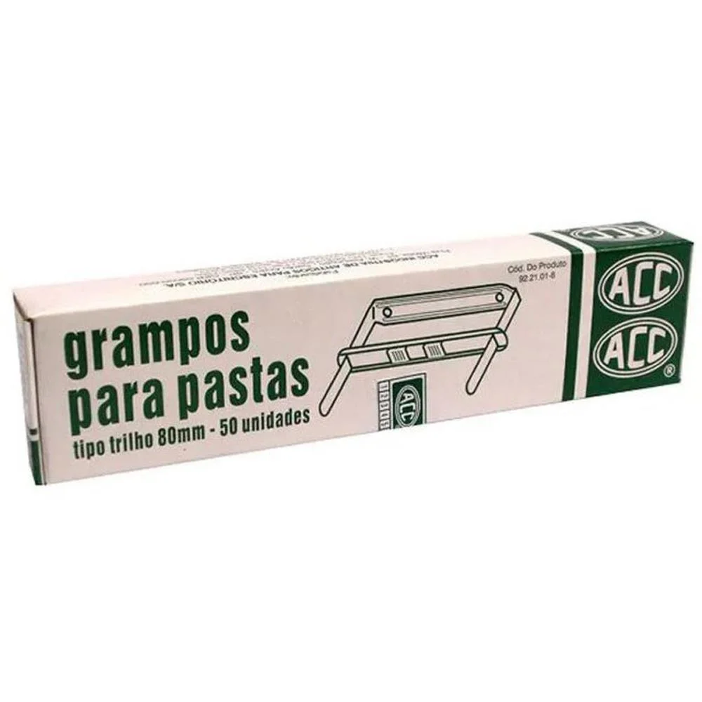 GRAMPO TRILHO METAL ROMEU/JULIETA 80MM C/50J ACC (CAIXA) - imagem 3