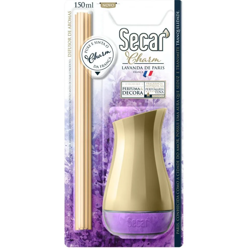DIFUSOR DE AROMA SECAR CHARM LAVANDA 150ML. SOIN (UNIDADE) - imagem 2