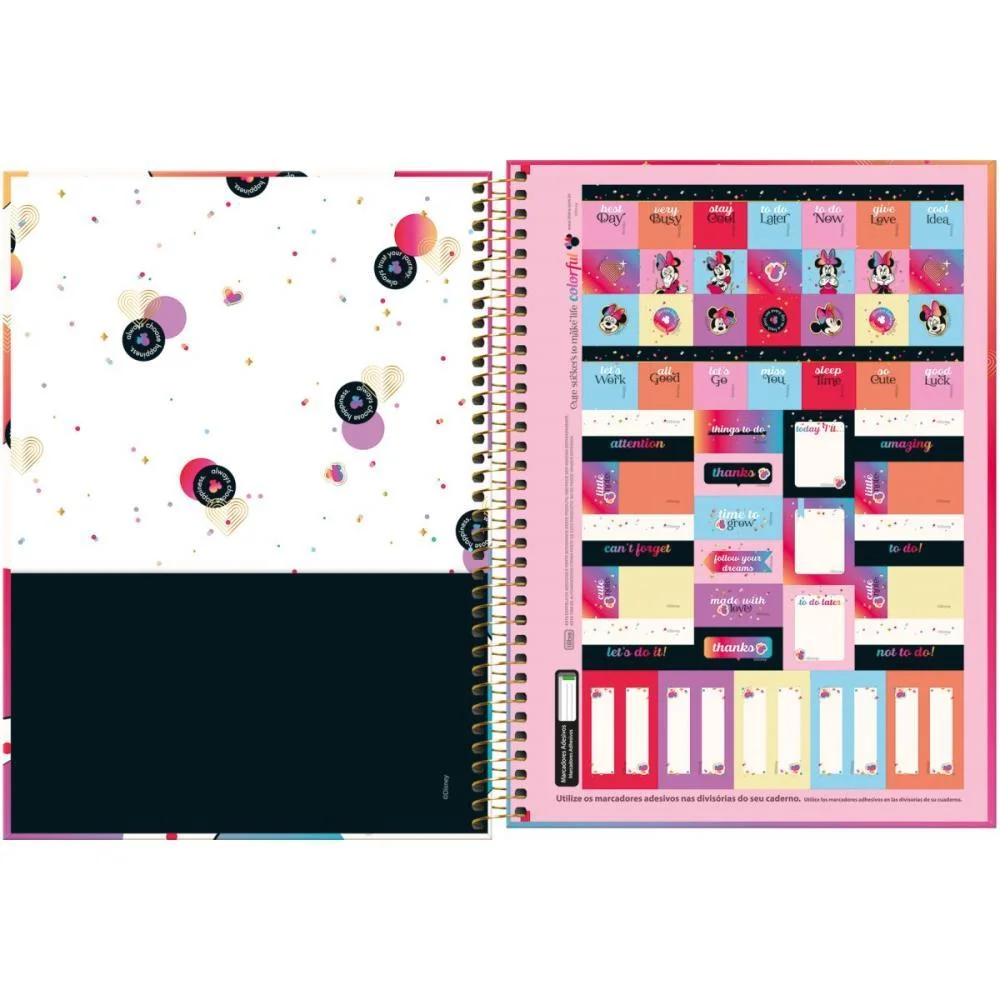 CADERNO 01X1 CAPA DURA MINNIE 80FLS. CONNECT TILIBRA (PCT.C/04) - imagem 5