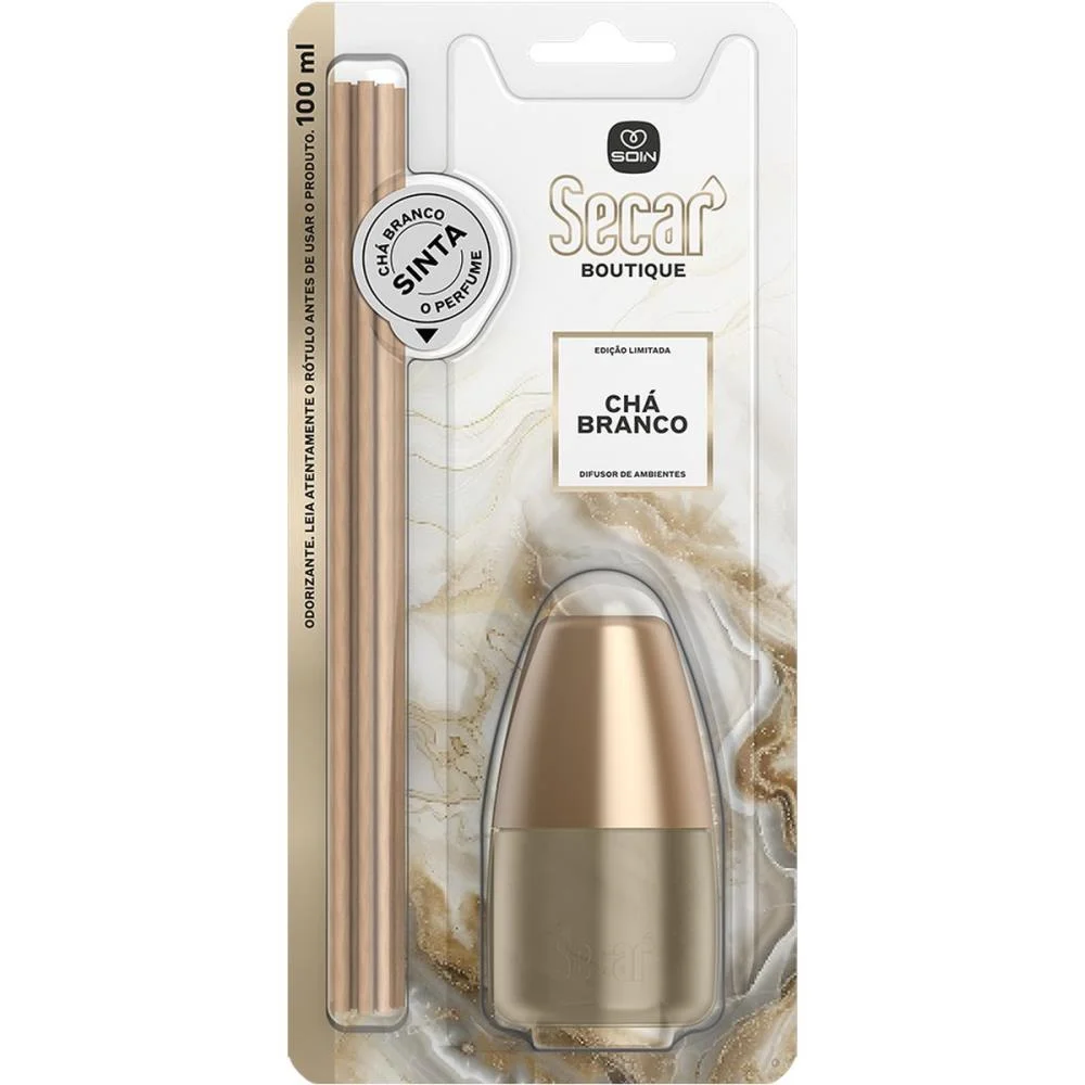 DIFUSOR DE AROMA SECAR CHA BRANCO 100ML SOIN (UNIDADE) - imagem 4