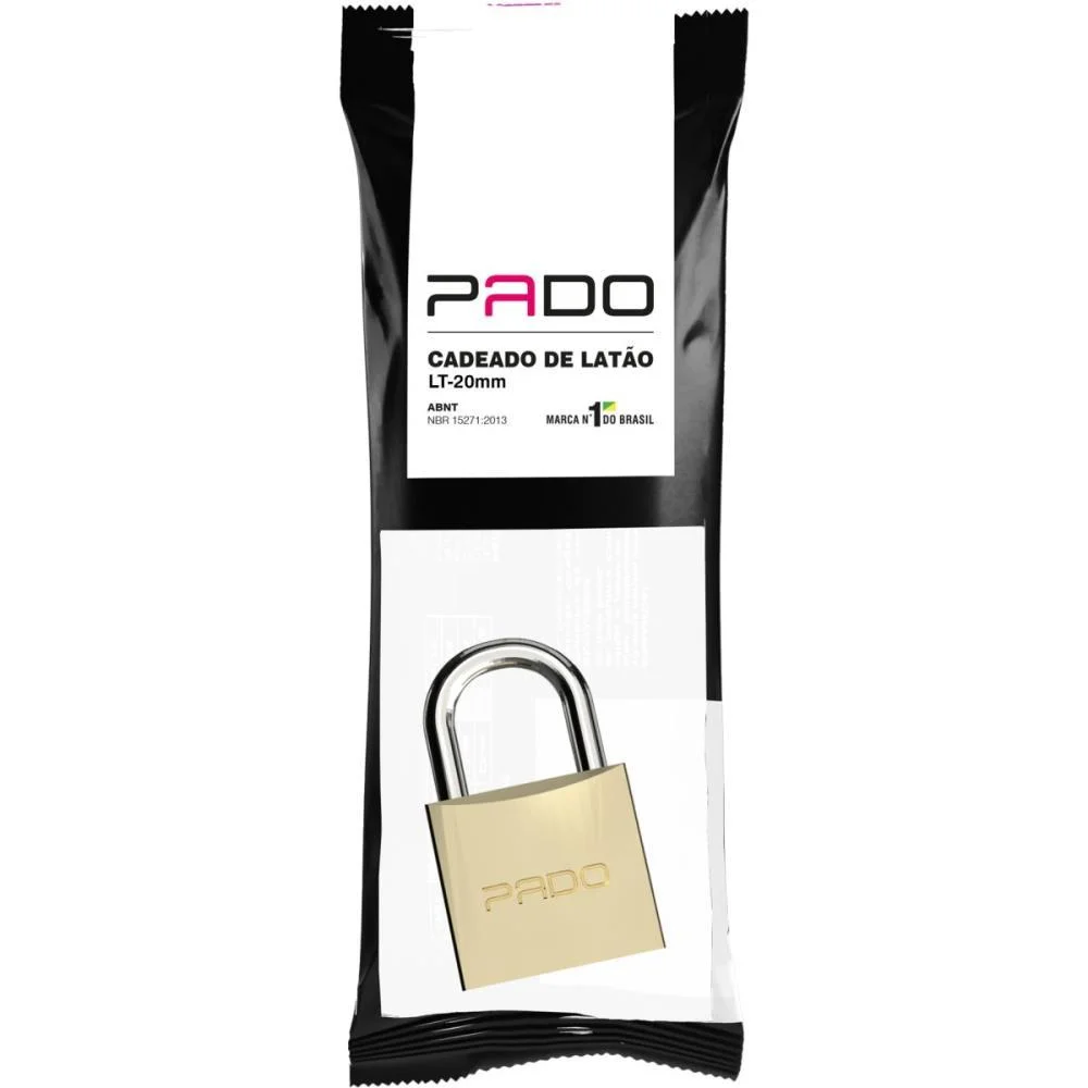 CADEADO CONVENCIONAL FLOW PACK LT 20MM PADO (UNIDADE) - imagem 4