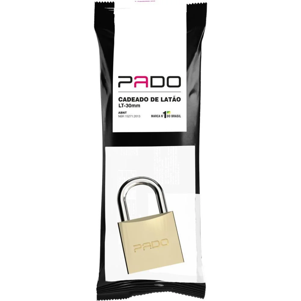 CADEADO CONVENCIONAL FLOW PACK LT 30MM PADO (UNIDADE) - imagem 5