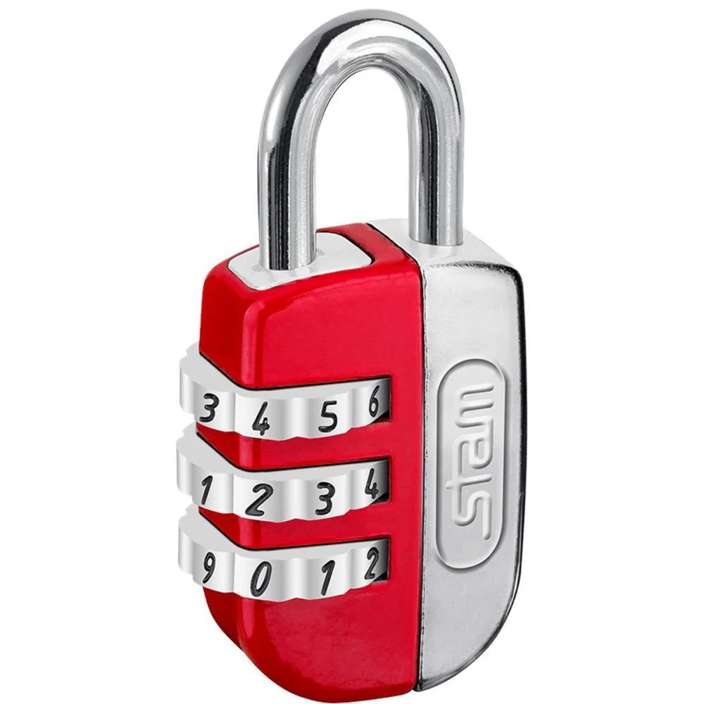 CADEADO SEGREDO 20MM LIFE COLORS VERMELHO STAM (UNIDADE) - imagem 4