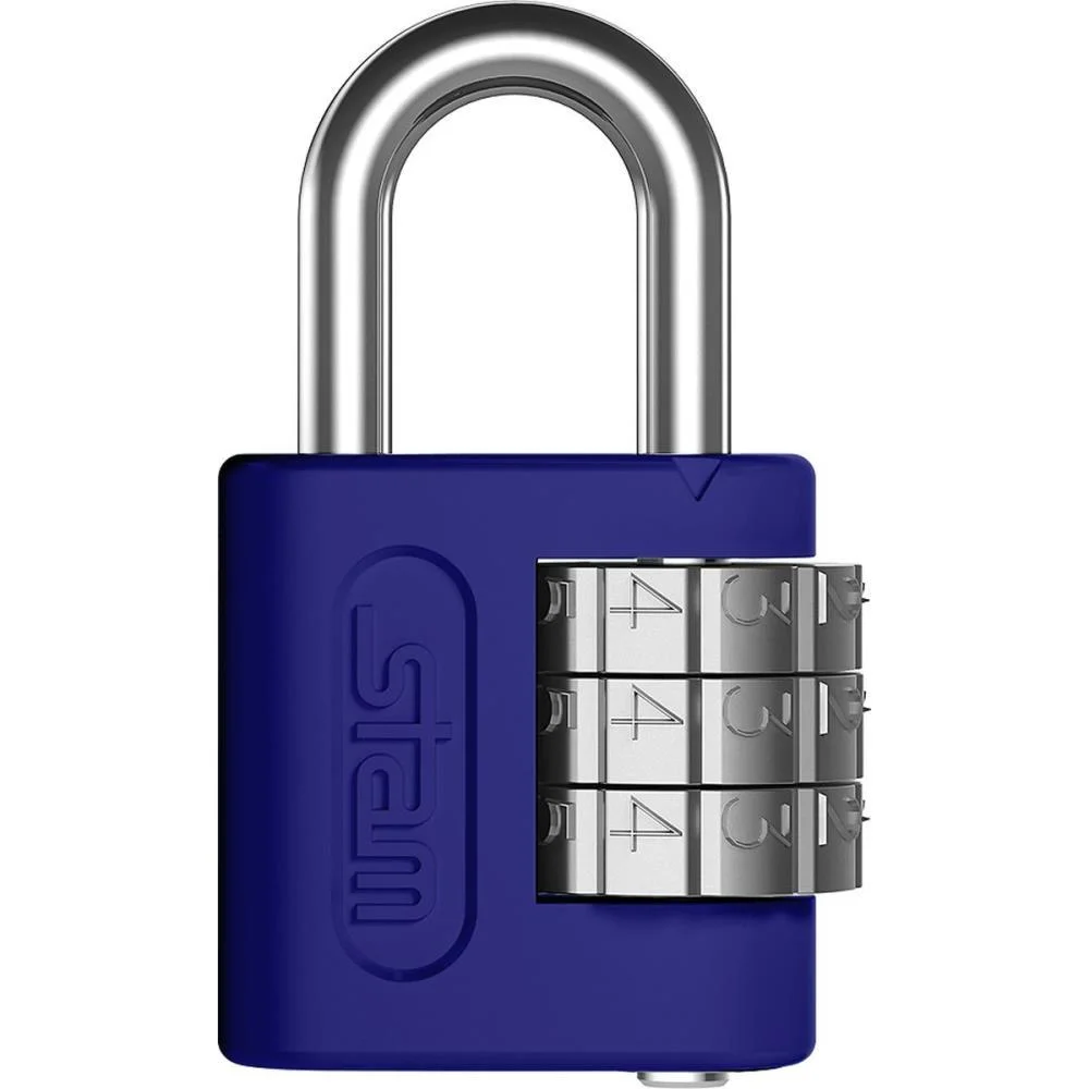 CADEADO SEGREDO 25MM  AZUL STAM (UNIDADE) - imagem 2