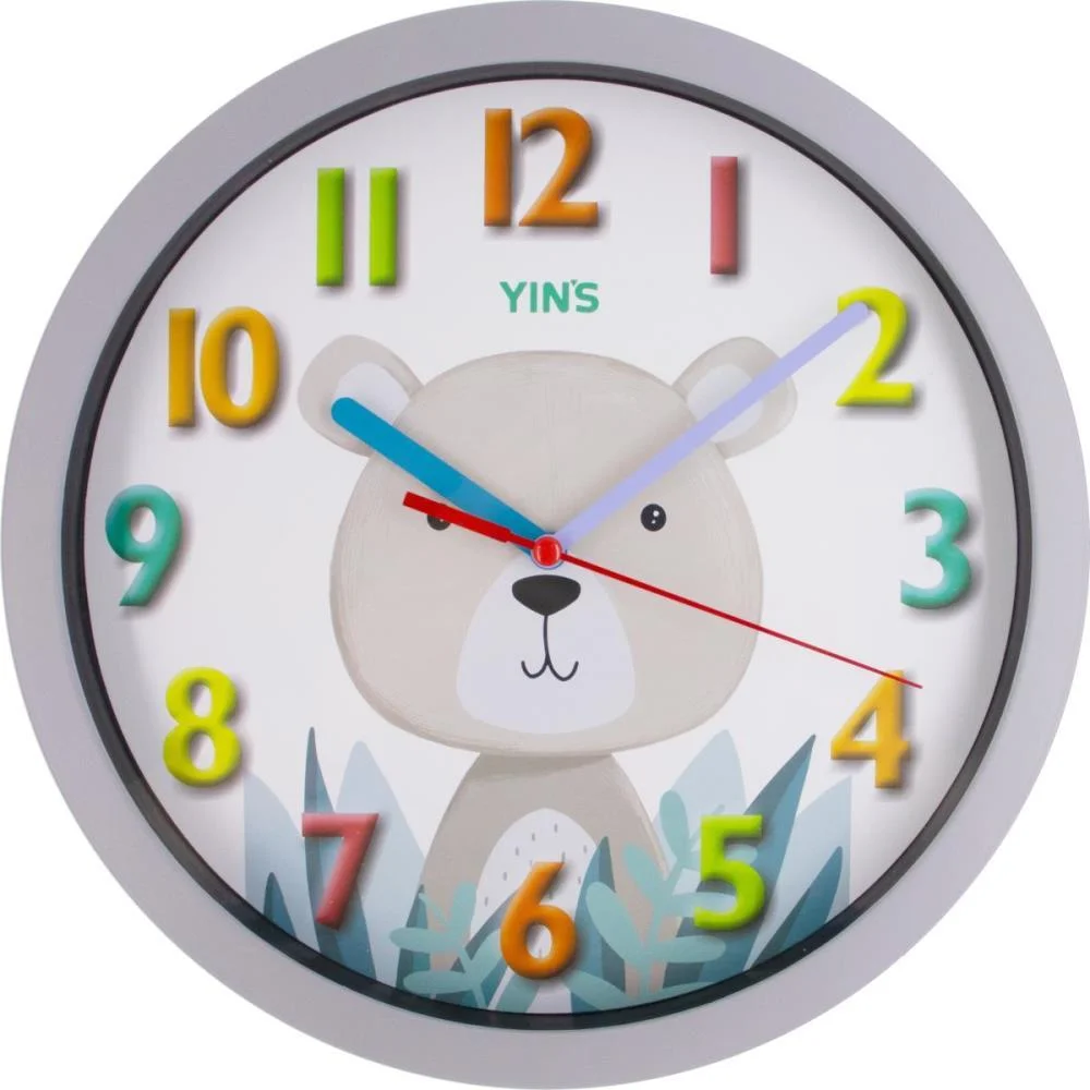 RELOGIO DE PAREDE REDONDO URSO 25,5CM TT BRASIL (UNIDADE) - imagem 2