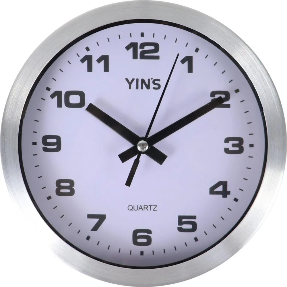 RELOGIO DE PAREDE RENDONDO ALUMINIO 16CM TT BRASIL (UNIDADE) - imagem 2