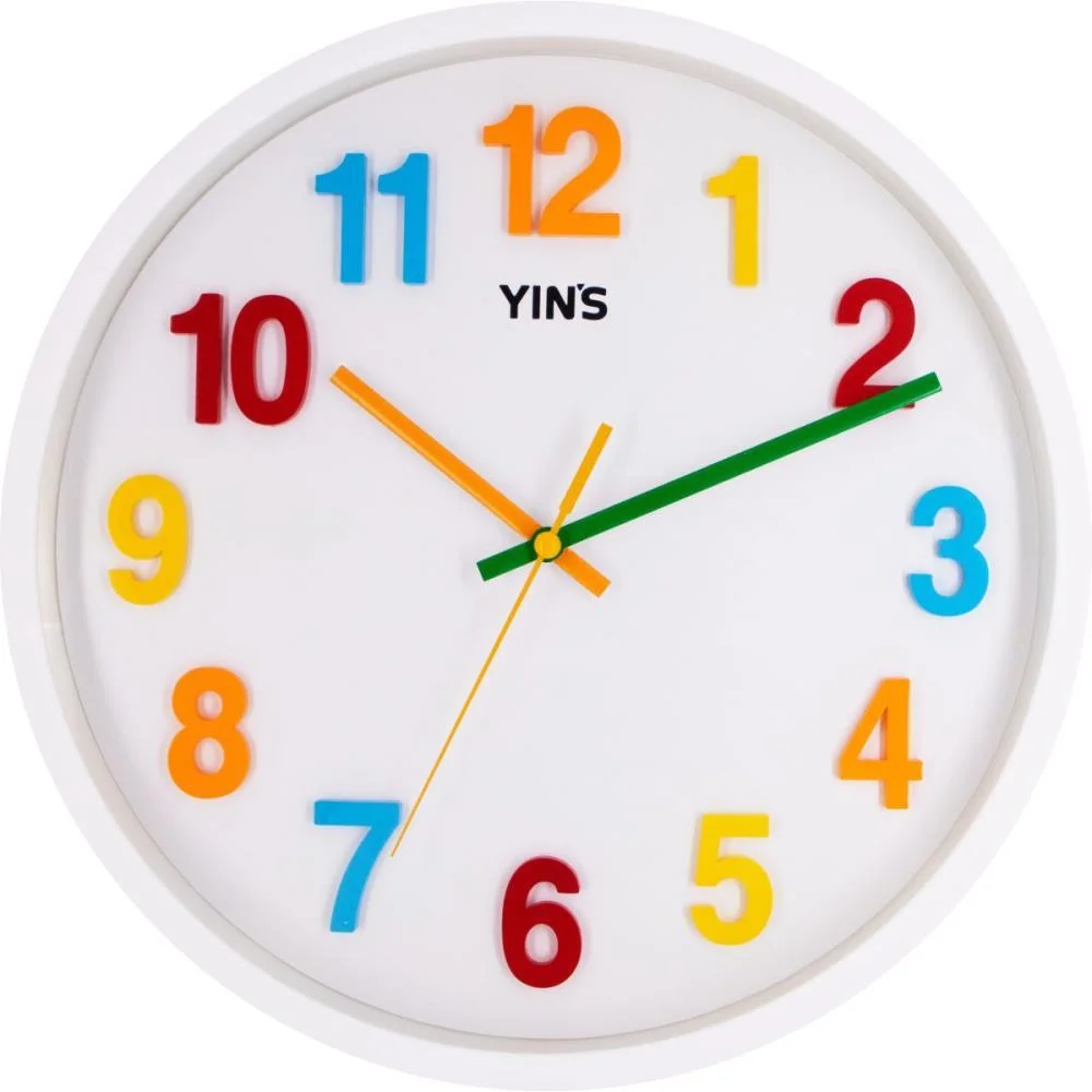RELOGIO DE PAREDE REDONDO NUM.COLORIDO 29,5CM TT BRASIL (UNIDADE) - imagem 2