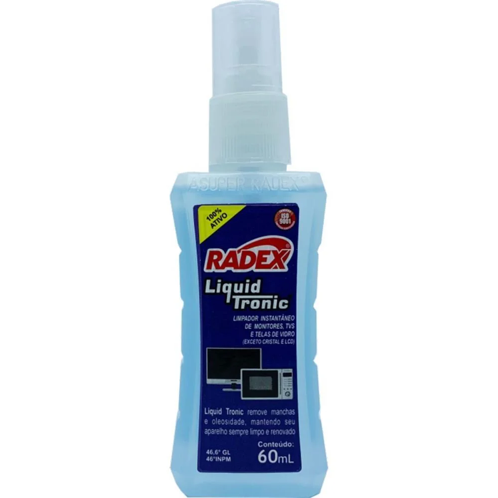 PRODUTO PARA LIMPEZA MONITORES/DVD/SCANNERS 60ML. RADEX (UNIDADE) - imagem 2
