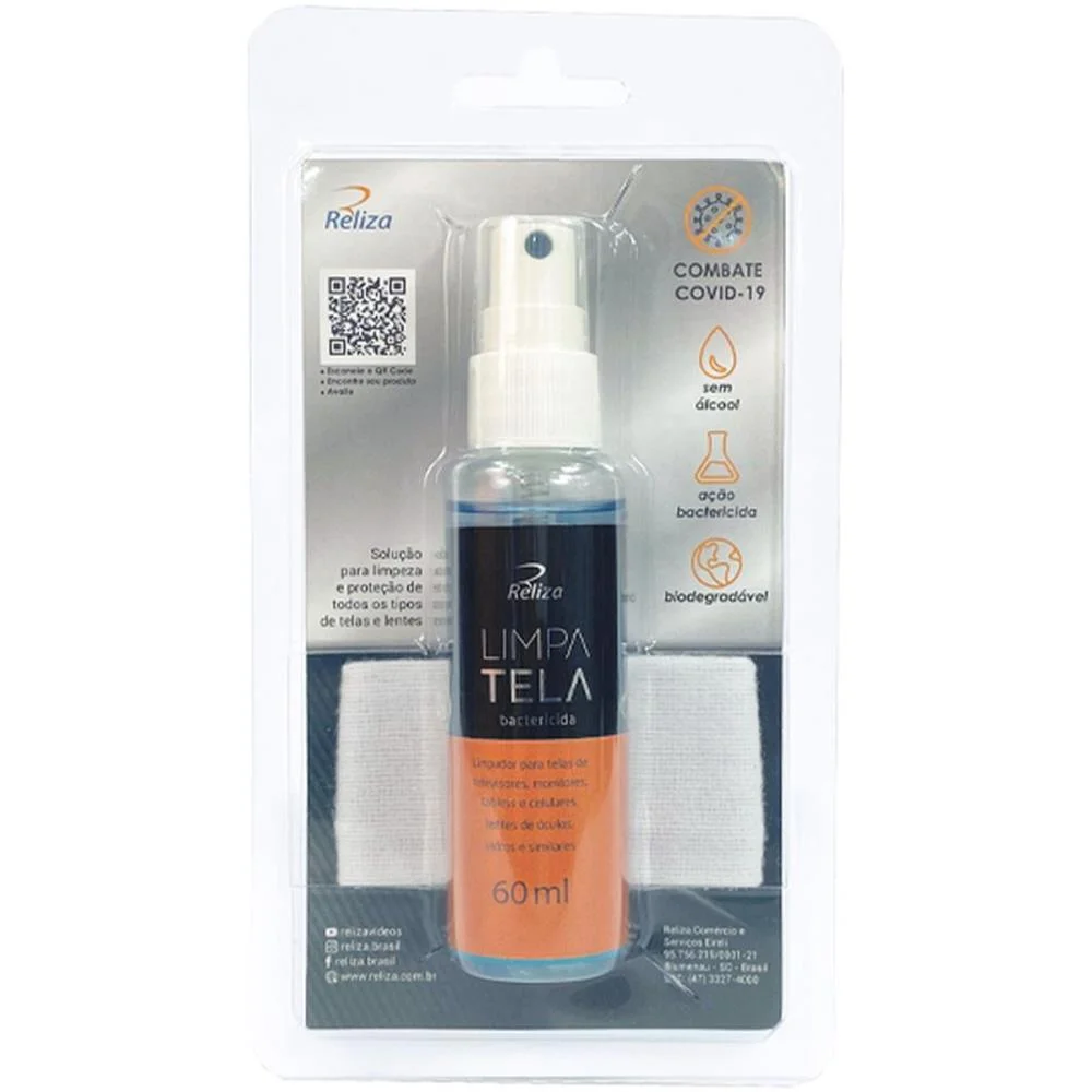 PRODUTO PARA LIMPEZA LIMPA TELA/LENTES SPRAY 60ML RELIZA (BL.C/01) - imagem 4