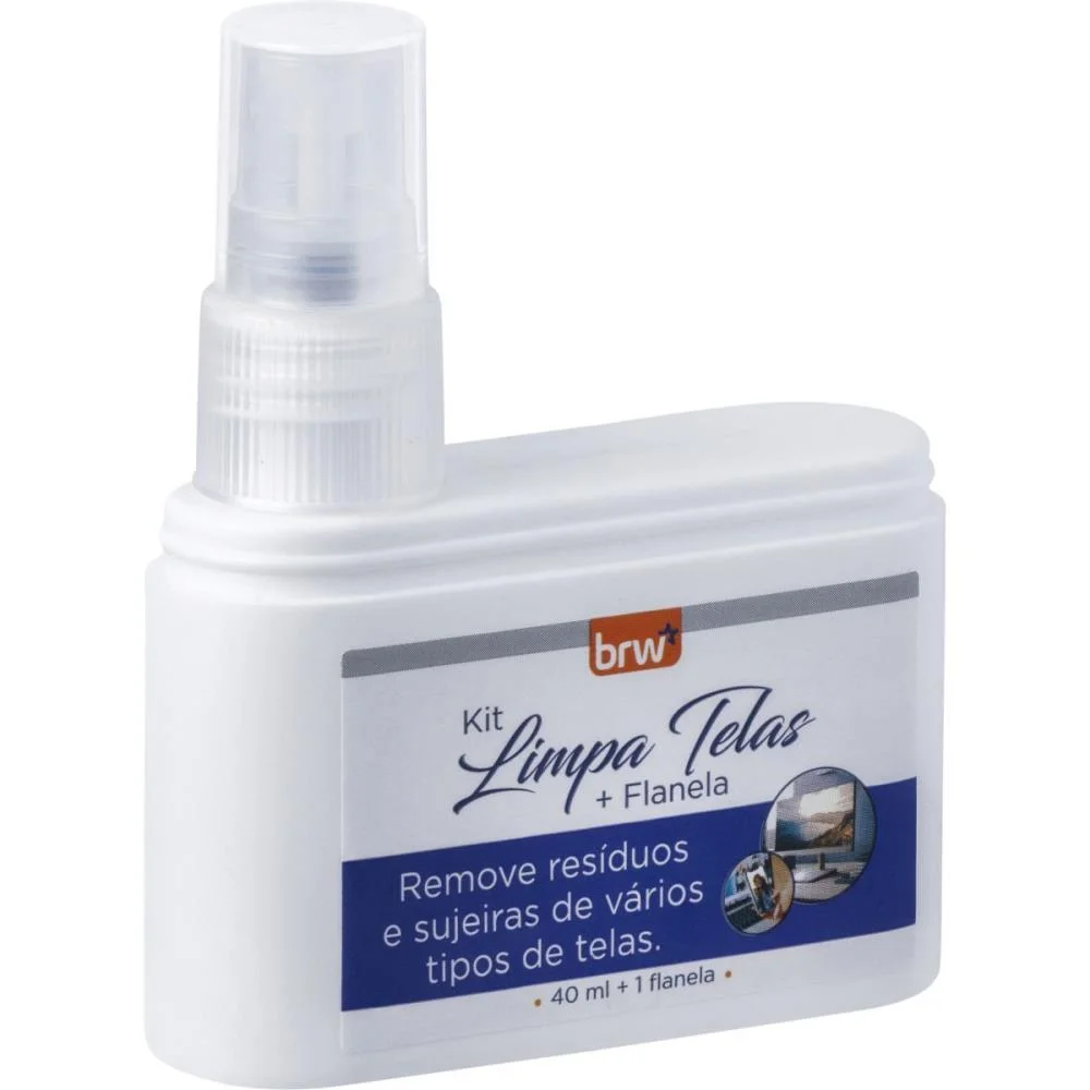 PRODUTO PARA LIMPEZA SPRAY LIMPA TELAS 40ML+FLANELA BRW (DP.C/06) - imagem 4