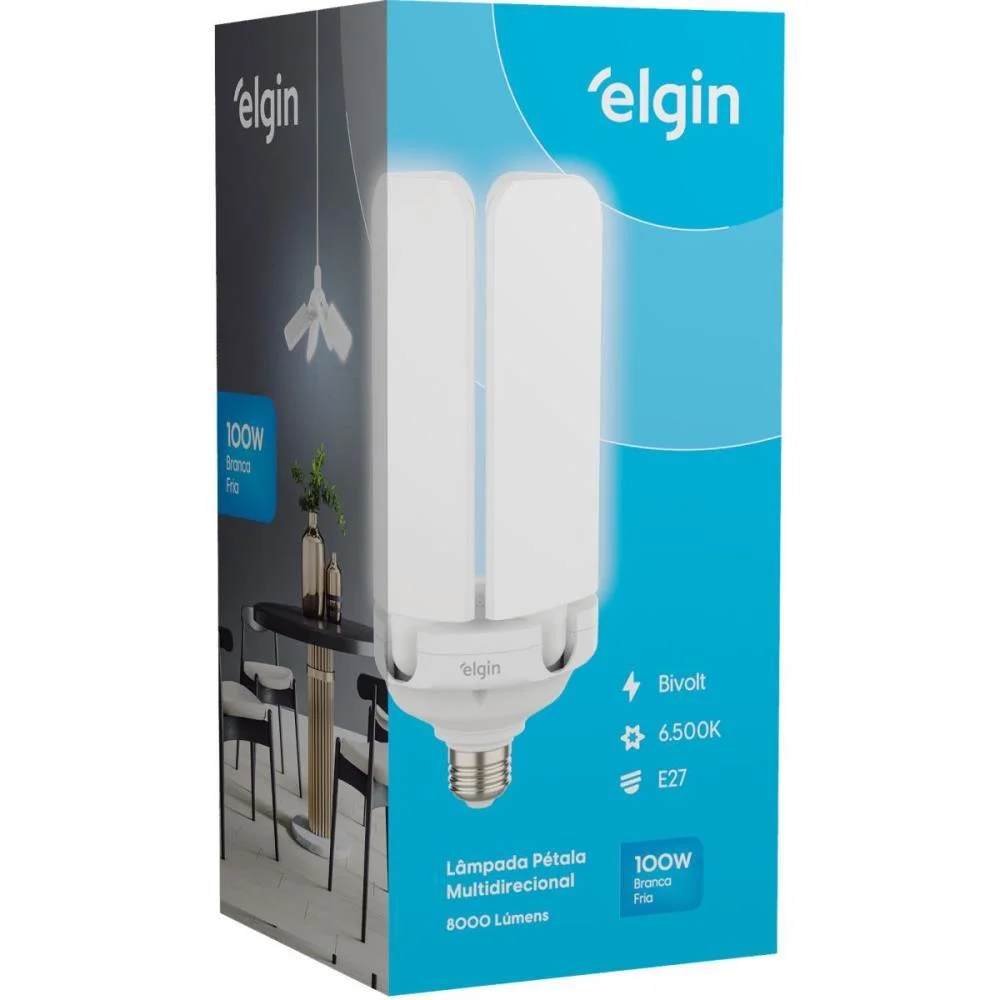 LAMPADA LED PETALA 100W BIVOLT 6500K ELGIN (UNIDADE) - imagem 9