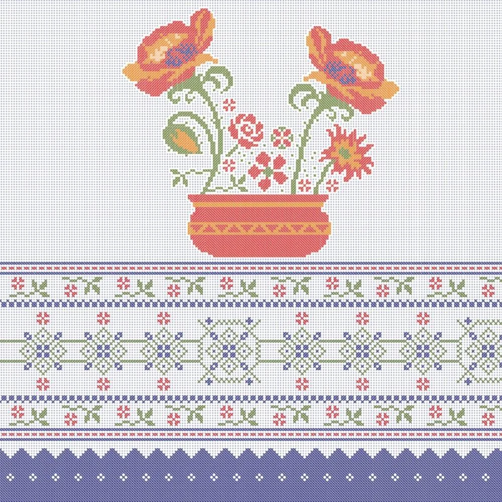 TOALHA TERMICA PONTO CRUZ MARINHO 1,40 X 30M. PLASTVINIL (ROLO) - imagem 4