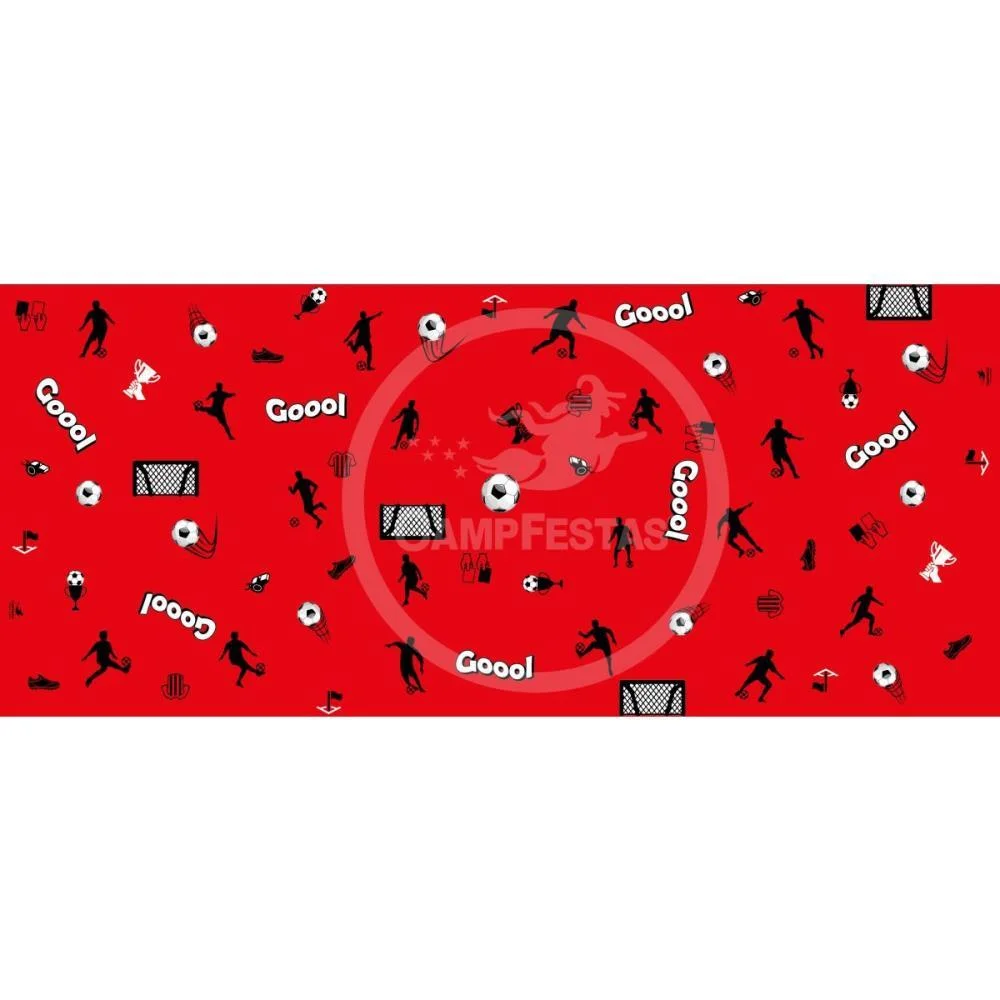 TOALHA PLASTICA BOLA DE FUTEBOL VM/PT CAMPFESTAS (PCT.C/10) - imagem 2