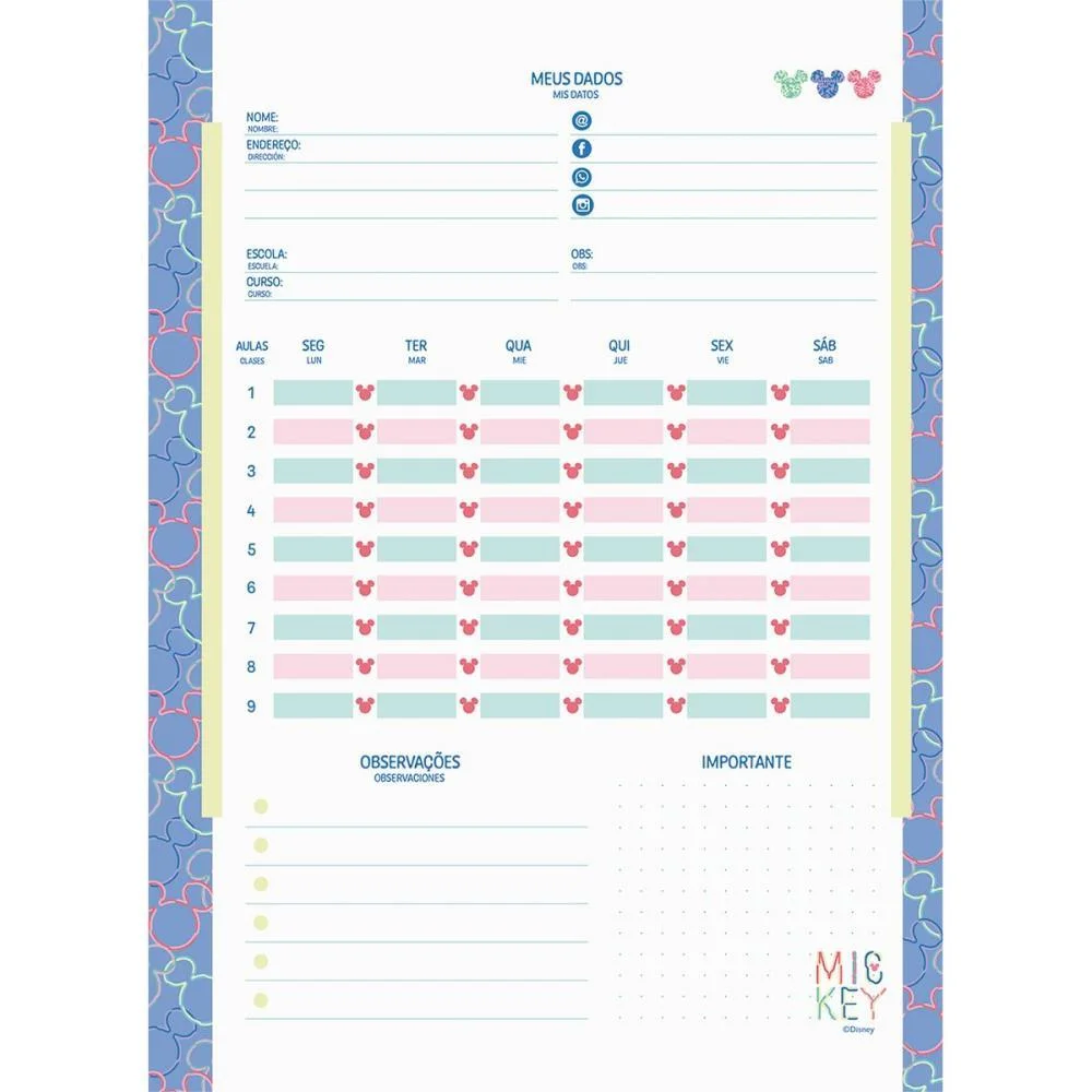 CADERNO 01X1 CAPA DURA MICKEY ARTS NEO 80FLS. I.A JANDAIA (UNIDADE) - imagem 12