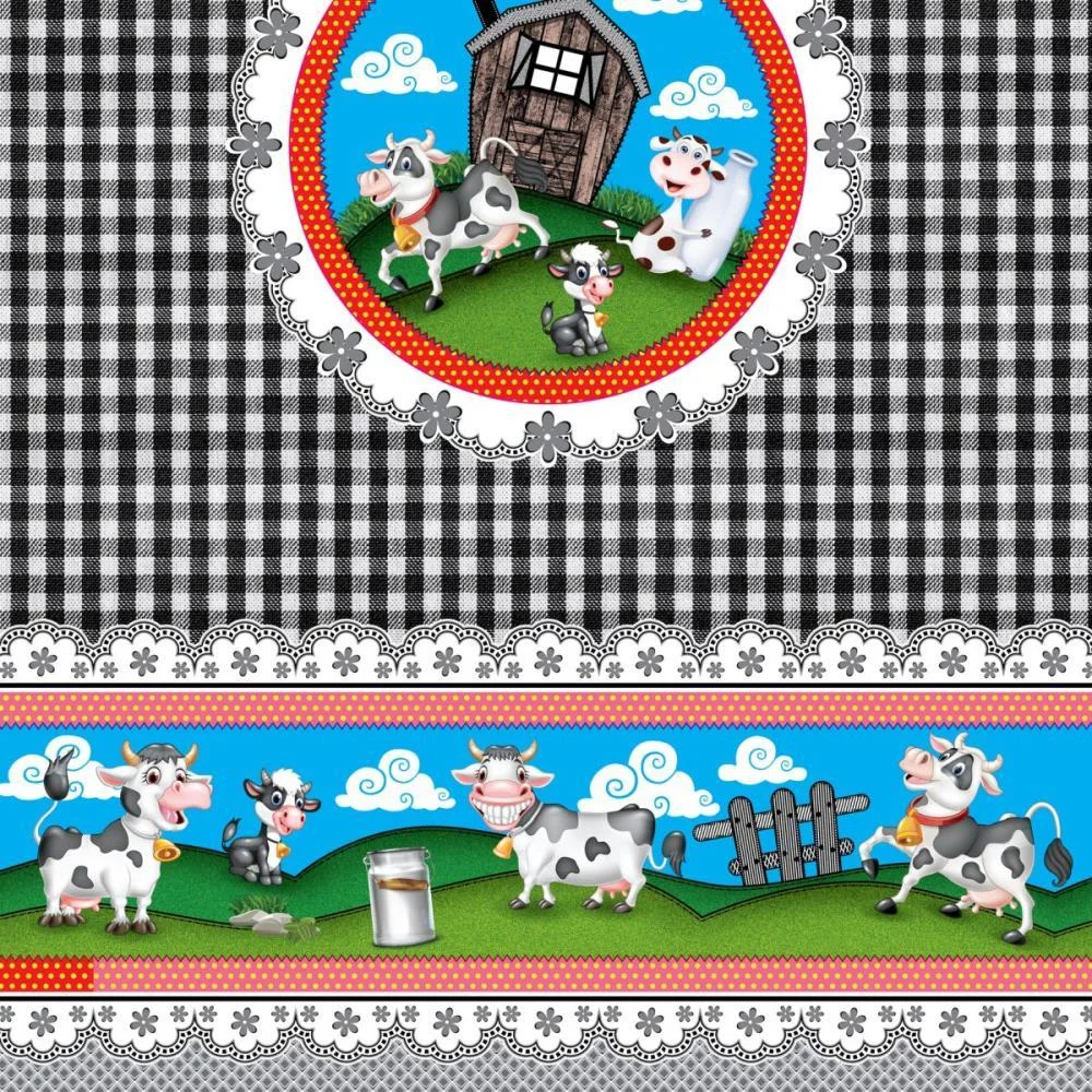 TOALHA TERMICA HAPPY FARM PRETO 1,40 X 30M. PLASTVINIL (ROLO) - imagem 4