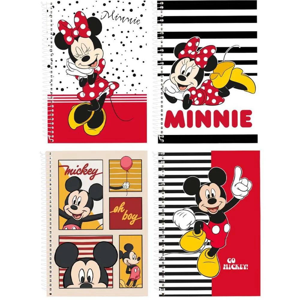 CADERNO 01X1 CAPA DURA MICKEY E MINNIE 80FLS CULTURAMA (PCT.C/04) - imagem 2