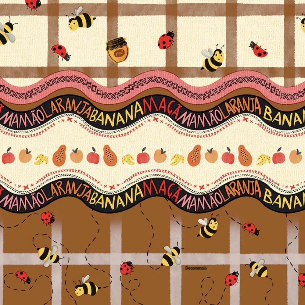 TOALHA TERMICA BE HAPPY MARROM 1,40 X 30M PLASTVINIL (ROLO) - imagem 2