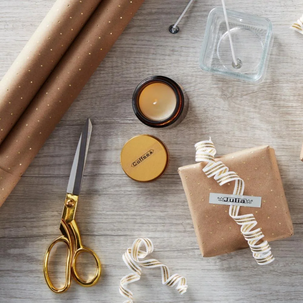 FITA PARA ROTULADOR ELETRONICO 12MMX4MTS POLIESTER PTO/TRANSP IMEX (UNIDADE) - imagem 3