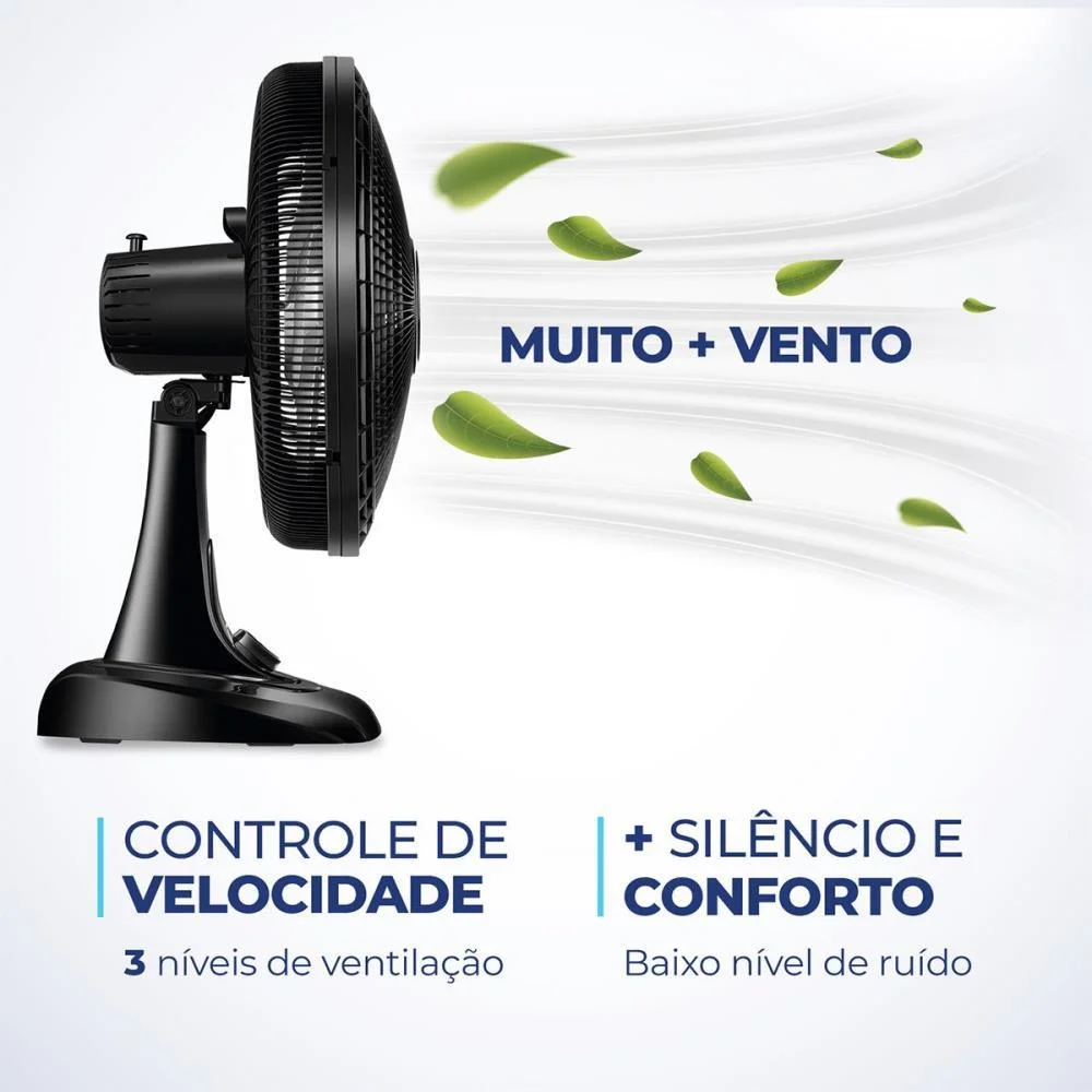 VENTILADOR MESA SUPER POWER 127V 40CM PTO MONDIAL (UNIDADE) - imagem 5