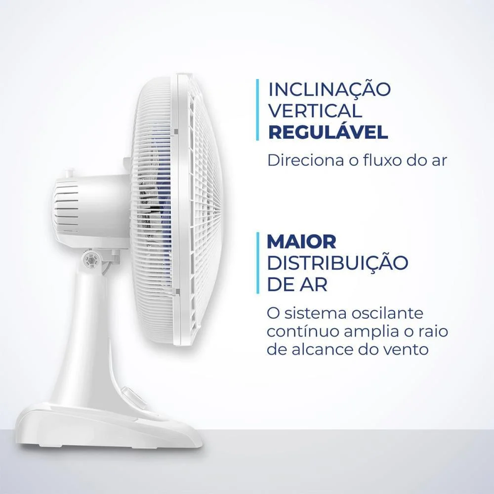 VENTILADOR MESA SUPER POWER 220V 40CM BCO MONDIAL (UNIDADE) - imagem 6