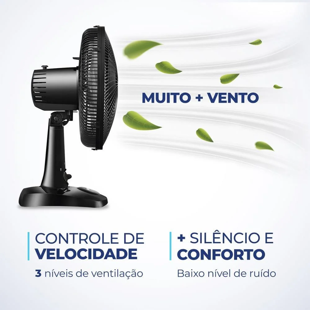VENTILADOR MESA SUPER POWER 127V 30CM PTO MONDIAL (UNIDADE) - imagem 5