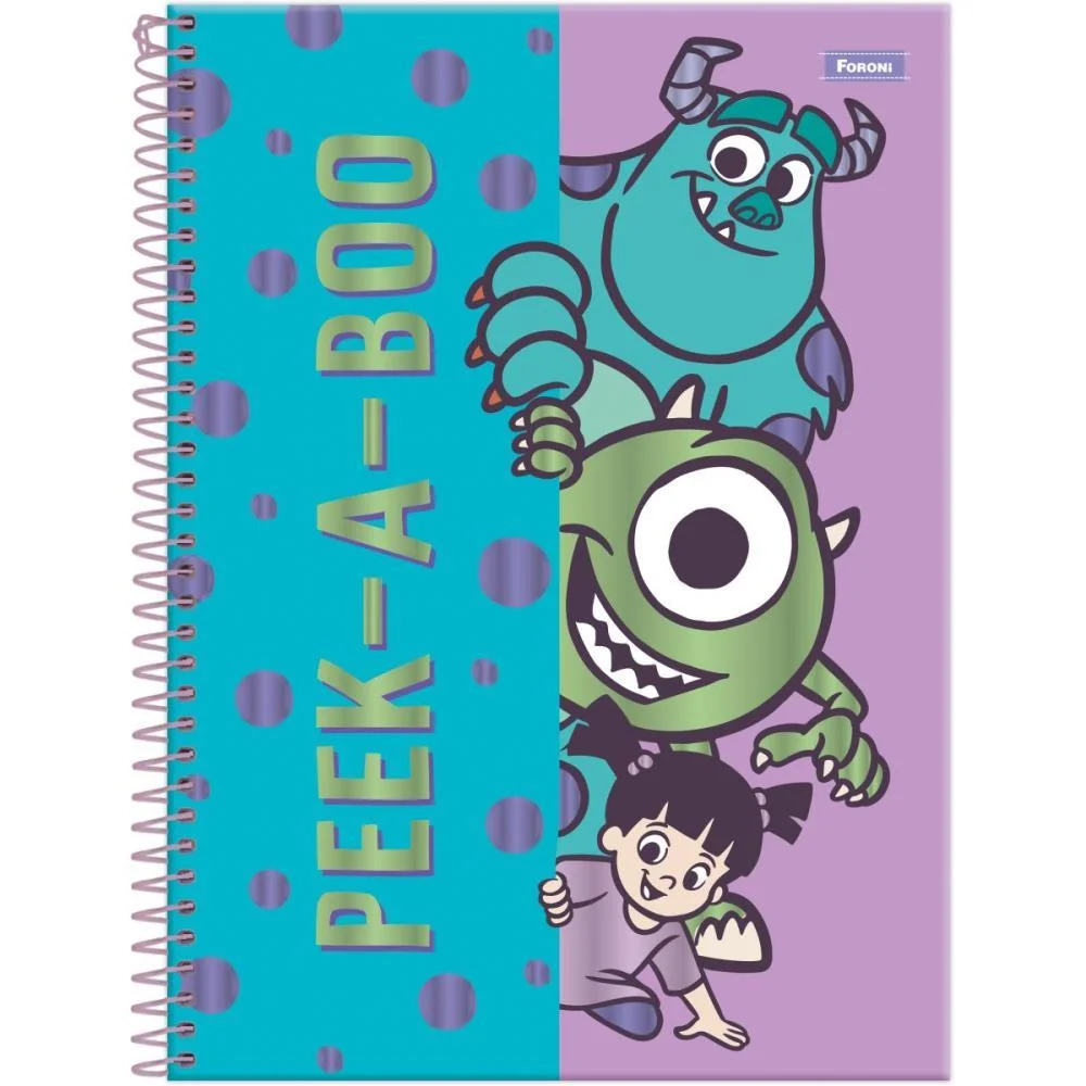 CADERNO 01X1 CAPA DURA MONSTROS S. A. 80F FORONI (PCT.C/04) - imagem 4