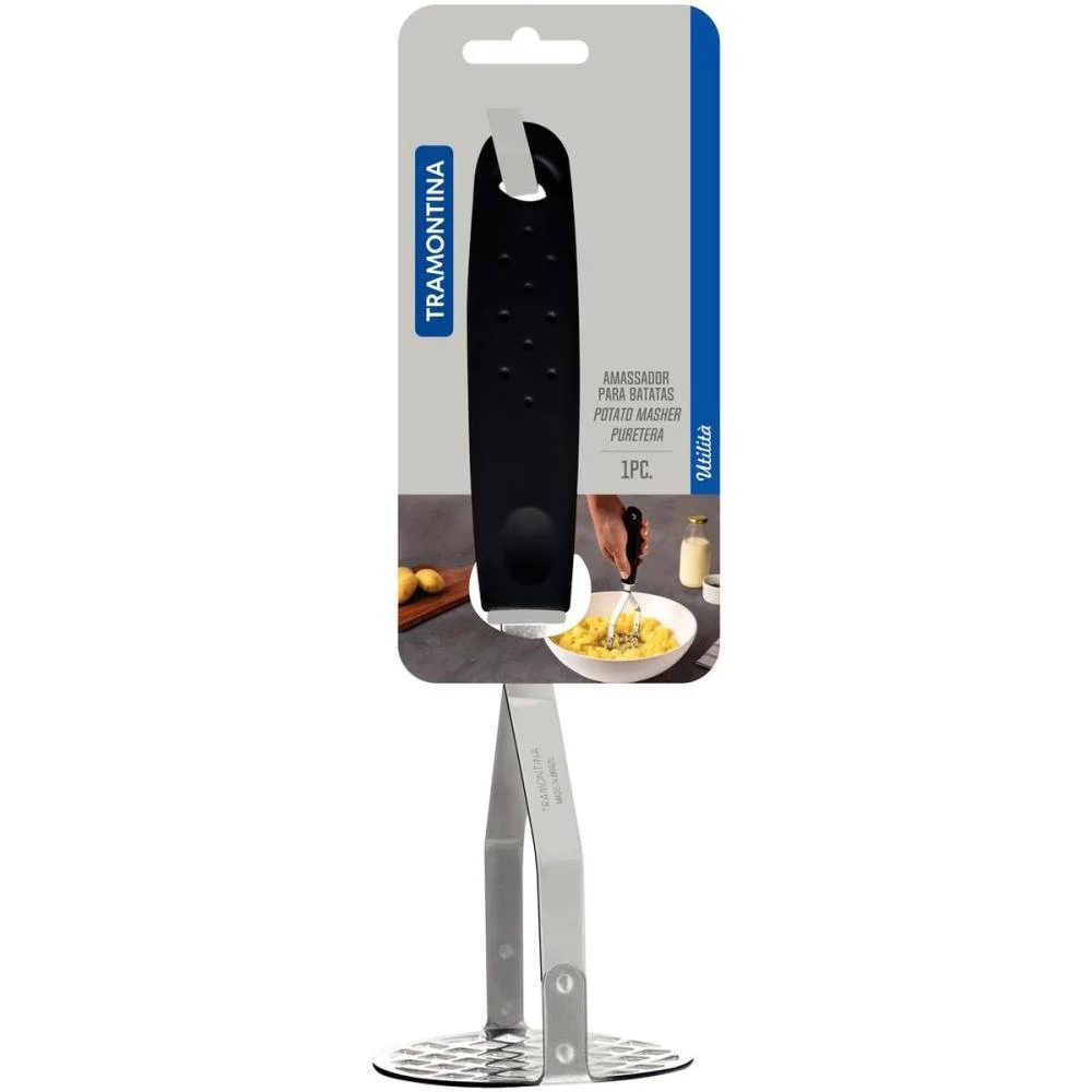 UTENSILIO DOMESTICO AMASSADOR DE BATATAS INOX PTO. TRAMONTINA (UNIDADE) - imagem 5