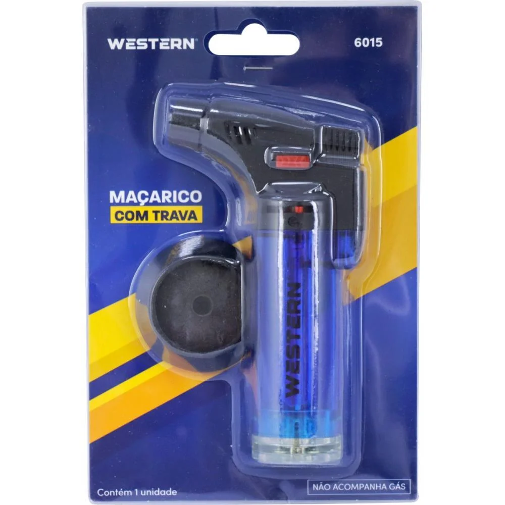 UTENSILIO DOMESTICO MINI MACARICO COM TRAVA (S) WESTERN (BLISTER) - imagem 4