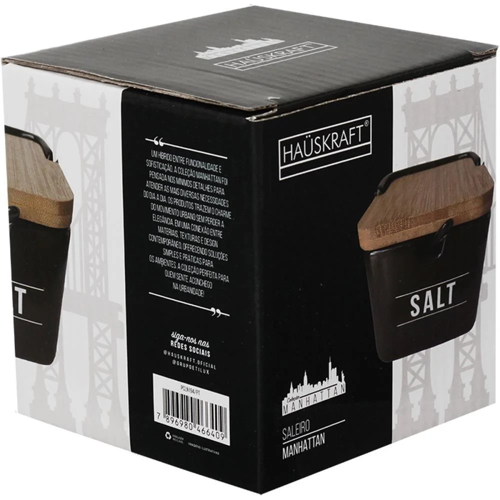 UTENSILIO DOMESTICO SALEIRO PORC. MANHATTAN 270ML WESTERN (UNIDADE) - imagem 3