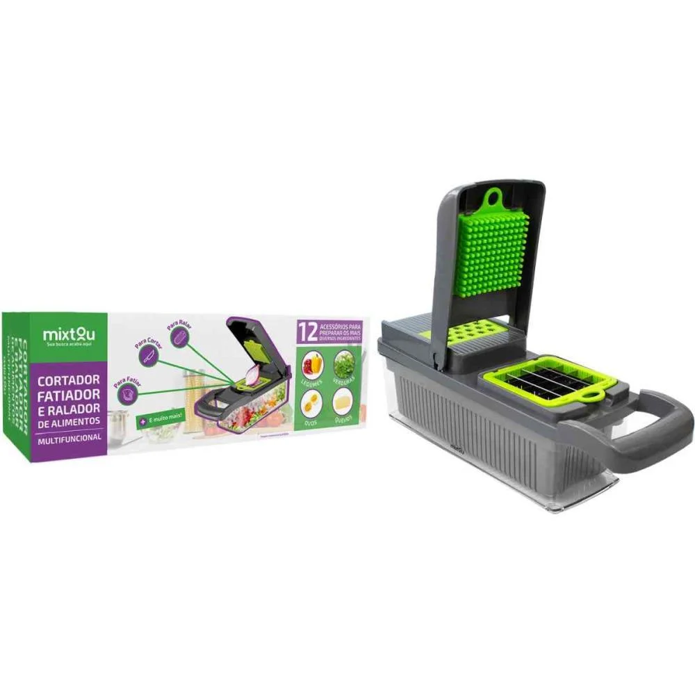UTENSILIO DOMESTICO CORTADOR/FATIADOR MULT. 12 PCS SANTANA CENTRO (UNIDADE) - imagem 3