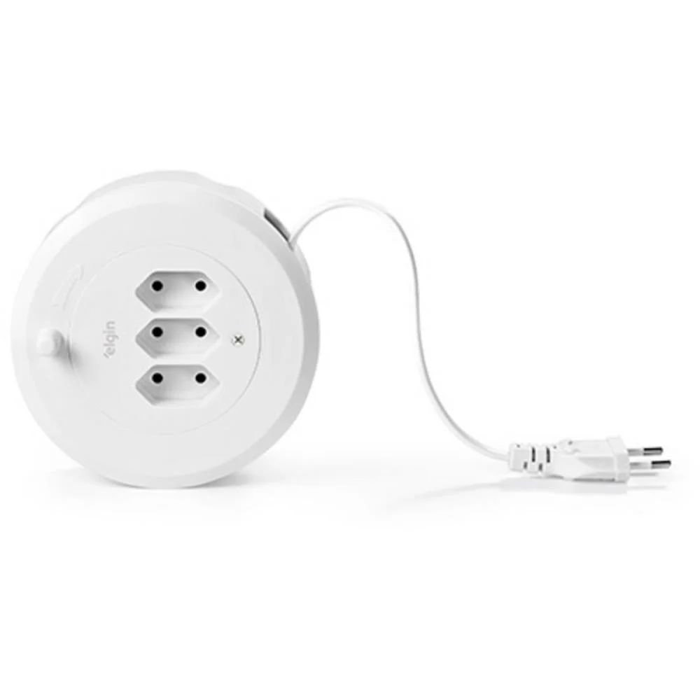 EXTENSAO ELETRICA BIPOLAR CARRETEL 2P 10AMP.5M ELGIN (UNIDADE) - imagem 5