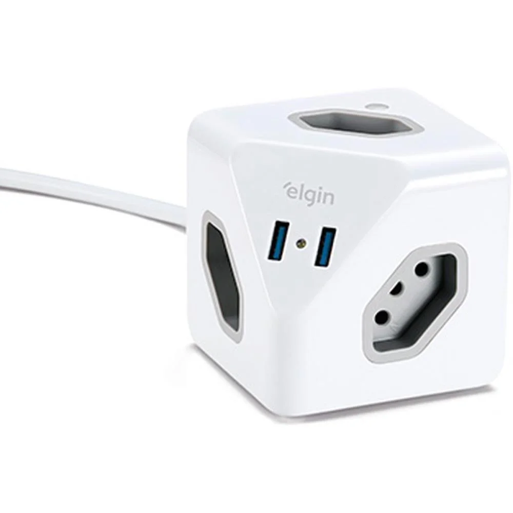 EXTENSAO ELETRICA TRIPOLAR CUBO 2P 10AMP.1,5M BR ELGIN (UNIDADE) - imagem 5