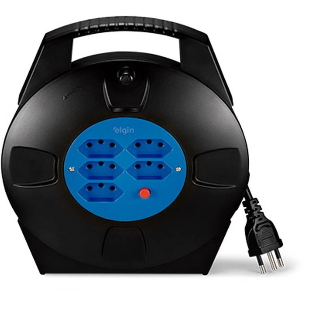 EXTENSAO ELETRICA TRIPOLAR CARRETEL 2P 10AMP 10M ELGIN (UNIDADE) - imagem 2